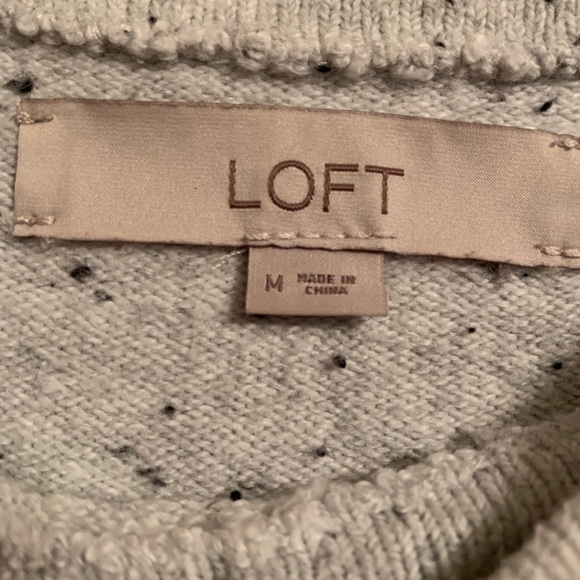 Loft High Neck Gray Sweater - Picture 2 of 3
